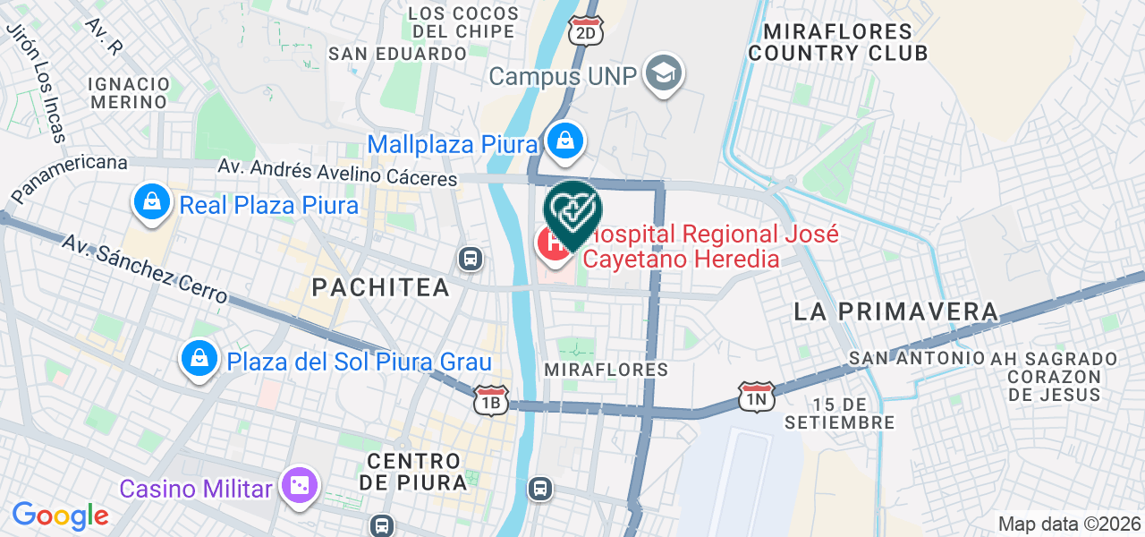 Mapa de Neurocenter - Laboratorio de Análisis Clínicos e Investigación Biomed