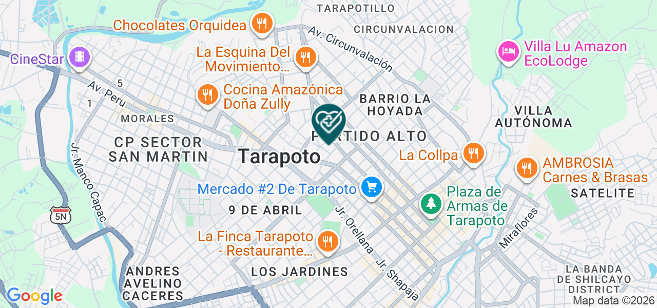 Mapa de Consultorio Odontológico Vasquez