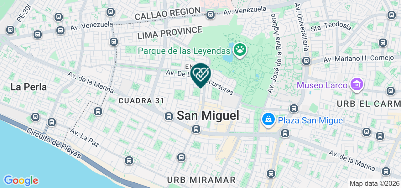Mapa de Sonrie Estetica Dental e Implantes