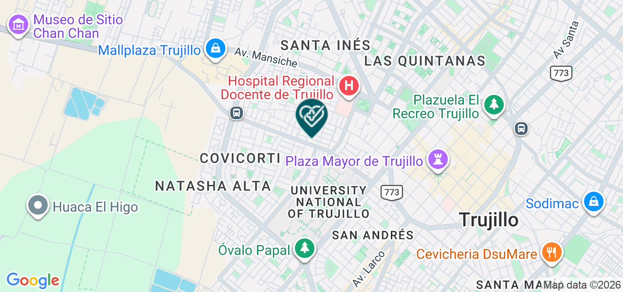 Mapa de Centro Nefrologico Alberto S.A.C.