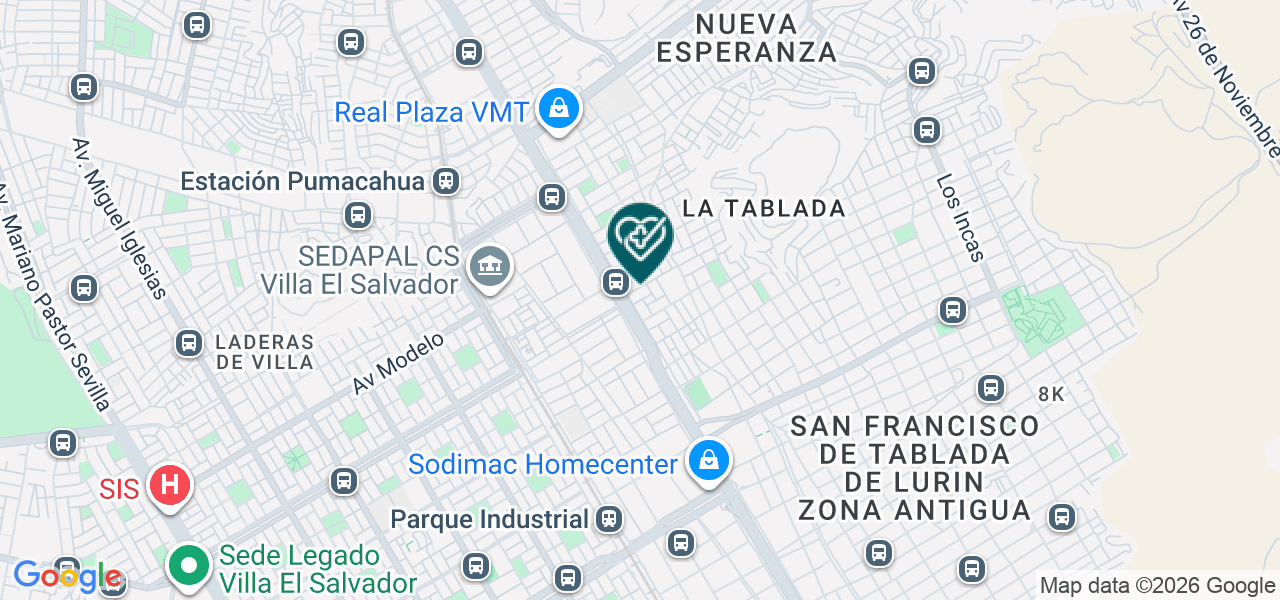 Mapa de Consultorio Odontologico "lidera