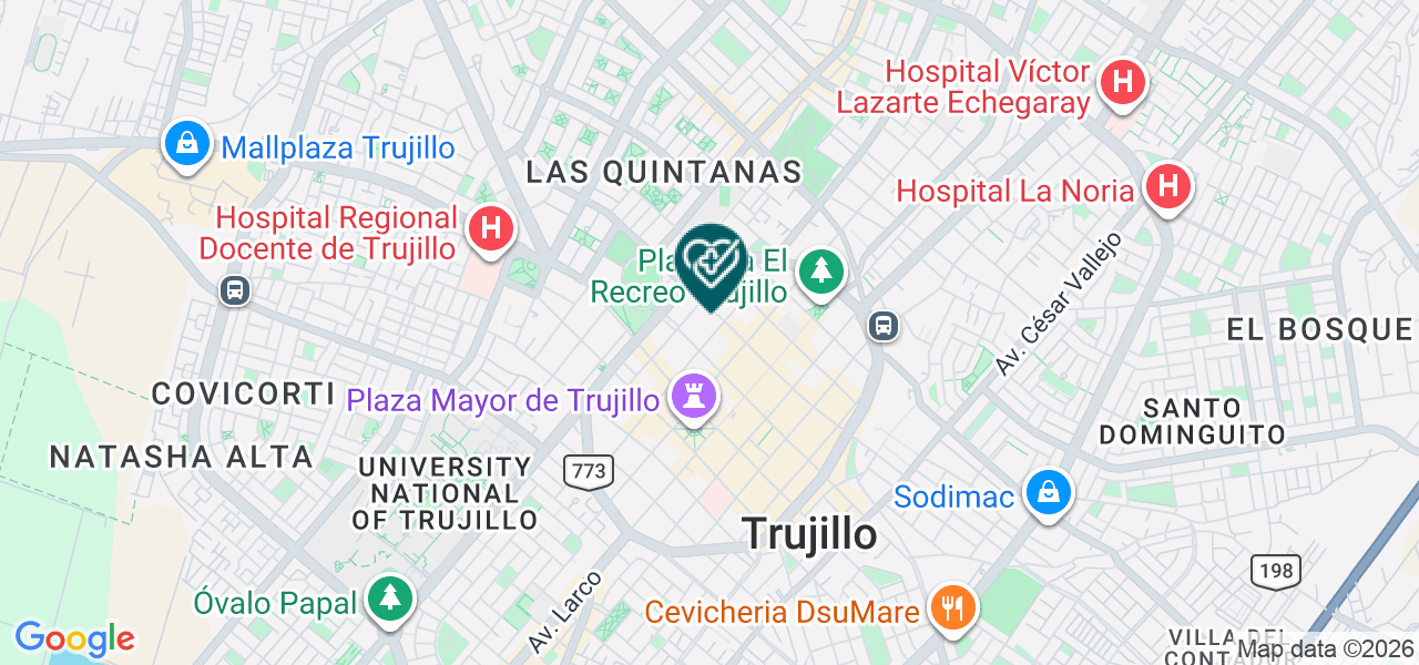 Mapa de Cooperativa de Ahorro y Credito Leon Xiii