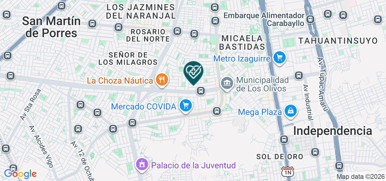 Mapa de Clinica San Bartolome