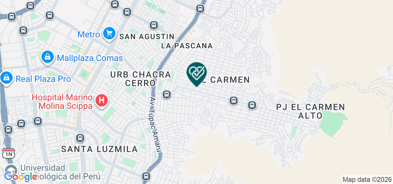 Mapa de Carhuaz Villarreal Luis