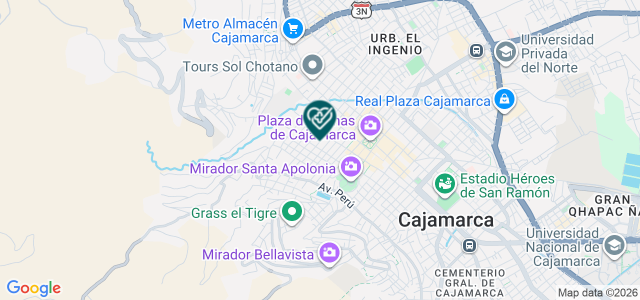 Mapa de Medical Cajamarca