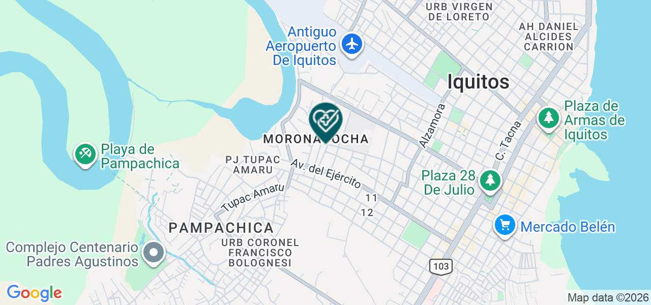 Mapa de Amazon Dental Care S.A.C.