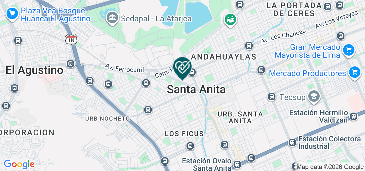 Mapa de Consultorio Medico Obstetrico Divino Niño