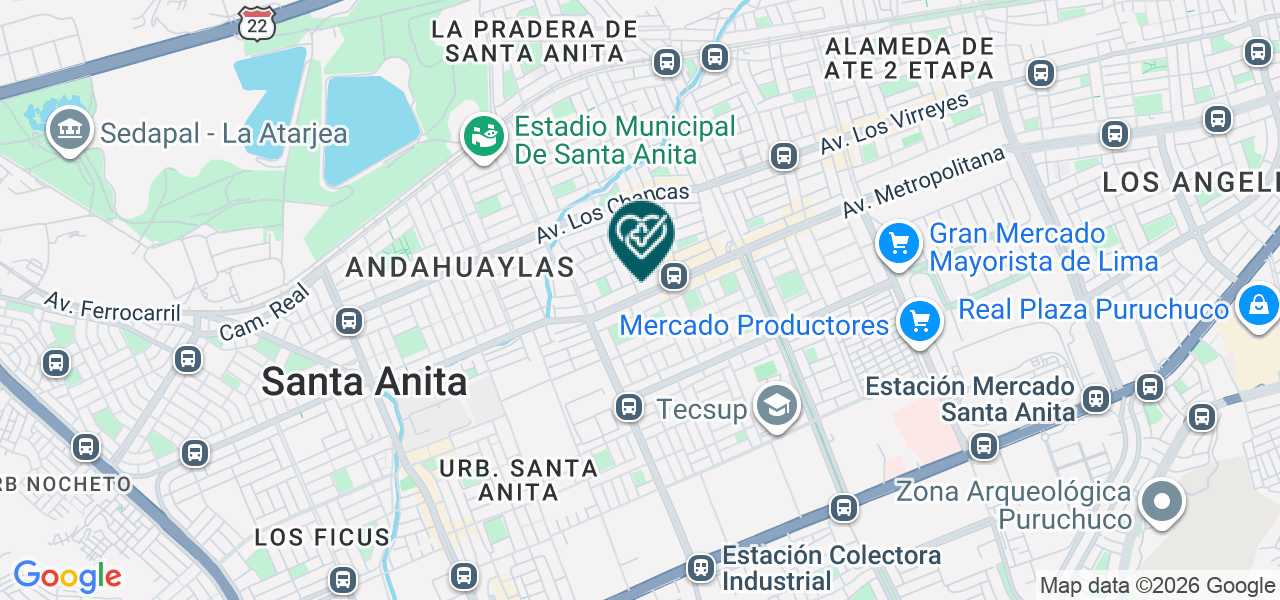 Mapa de Centro Medico Neurosalut