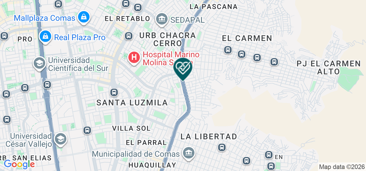 Mapa de Centro Medico Solidario