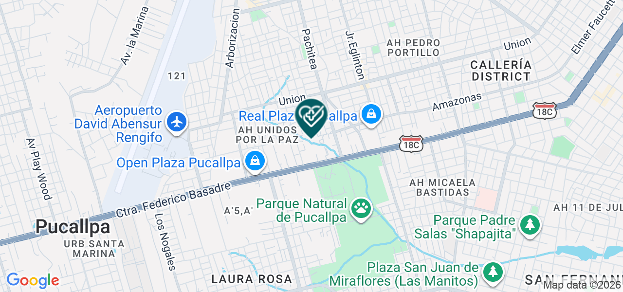 Mapa de Centro de Hemodialisis Juan Pablo Ii SAC