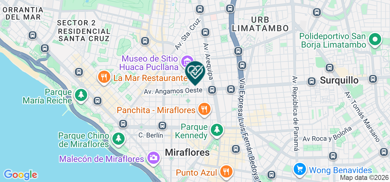 Mapa de Auna Clínica Delgado