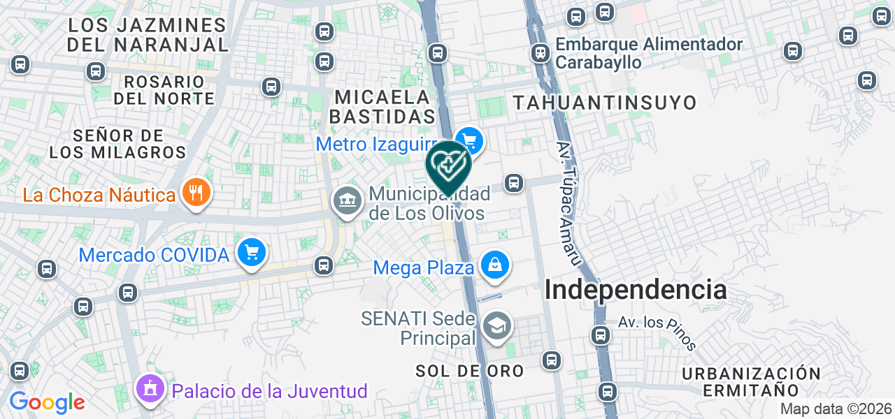Mapa de Dental Barrueto