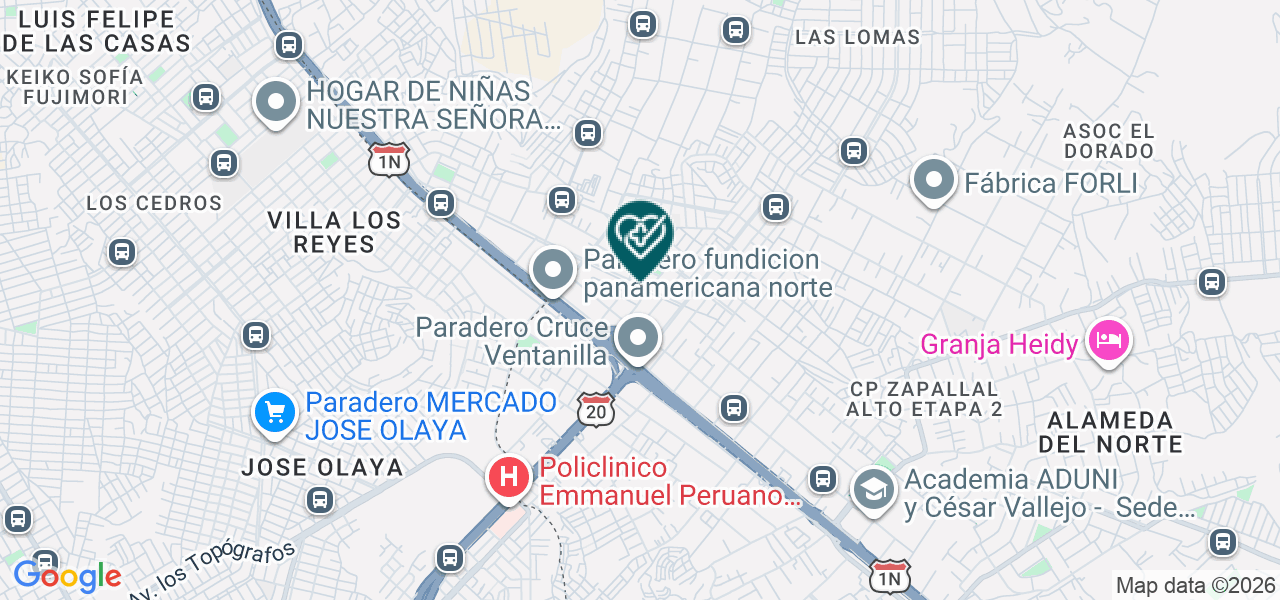 Mapa de Consultorio Odontologico Vital Dent