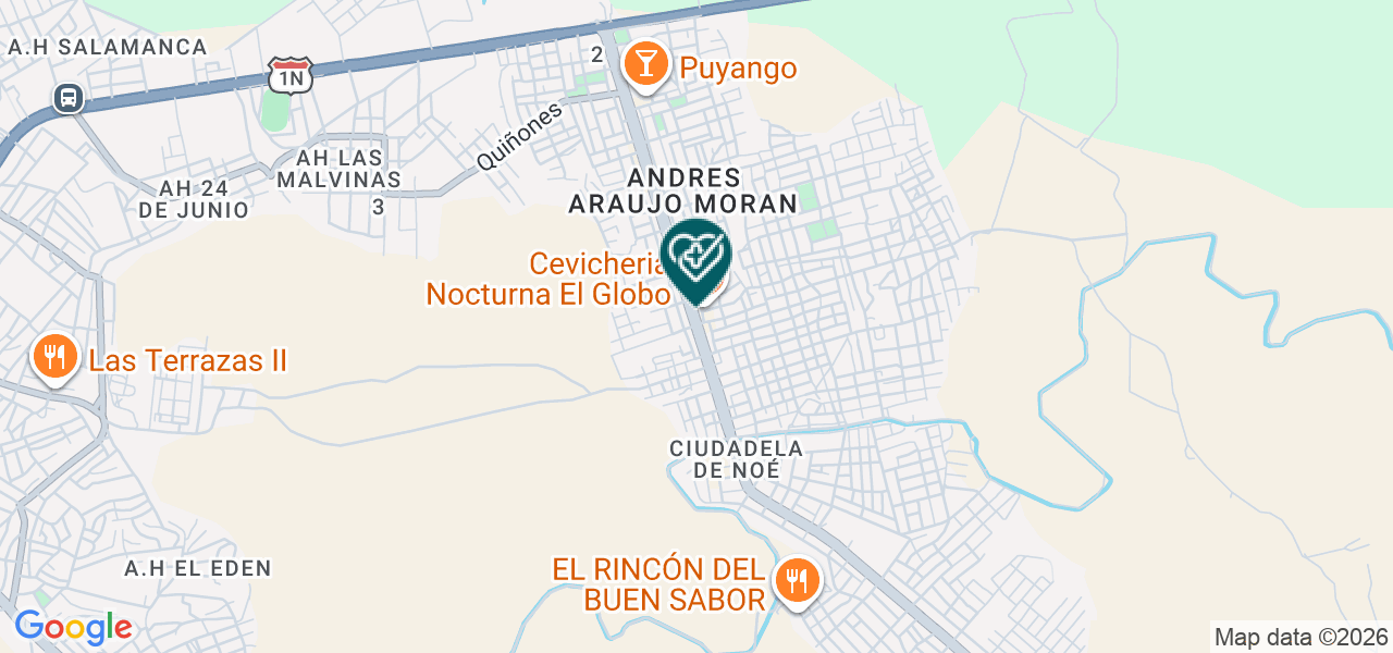 Mapa de Centro Medico Dr. Llontop