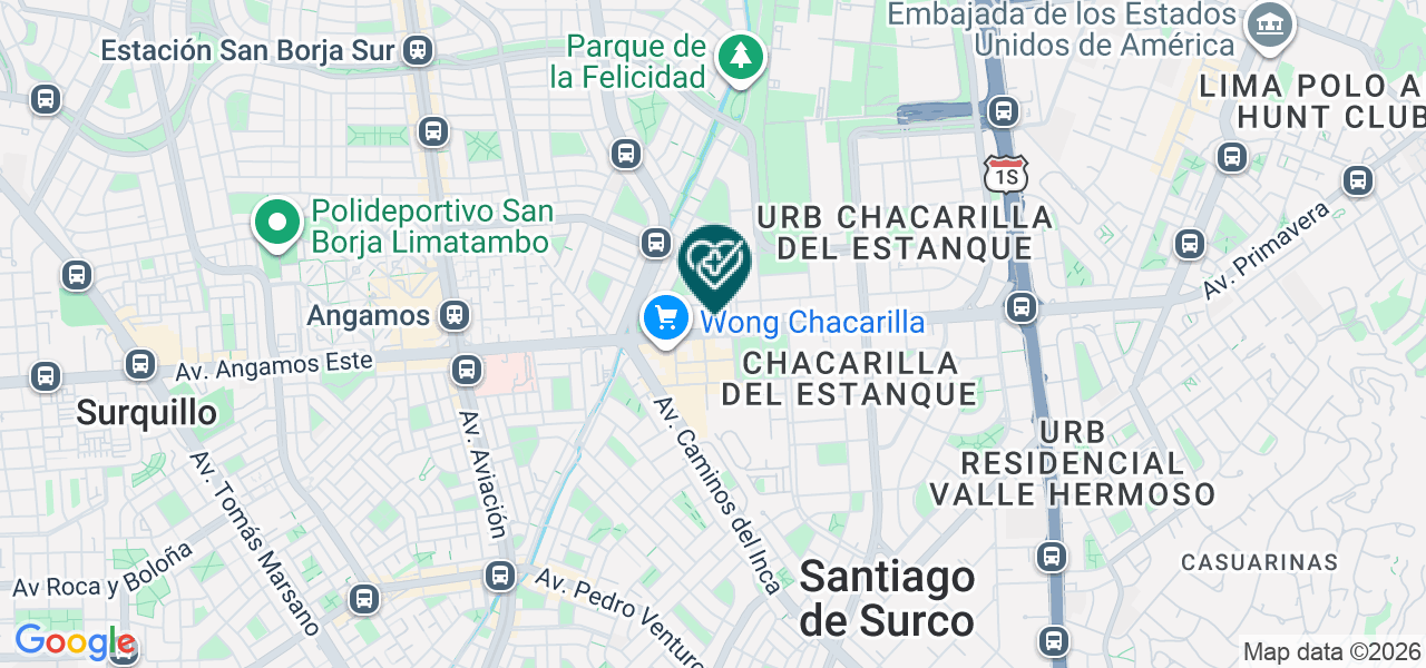 Mapa de Sanna Centro Clínico Chacarilla