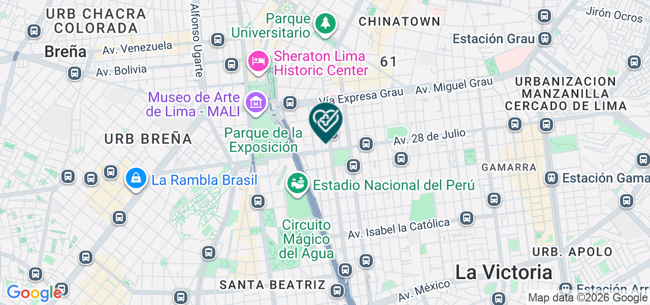 Mapa de Consultorio Odontologico la Caridad