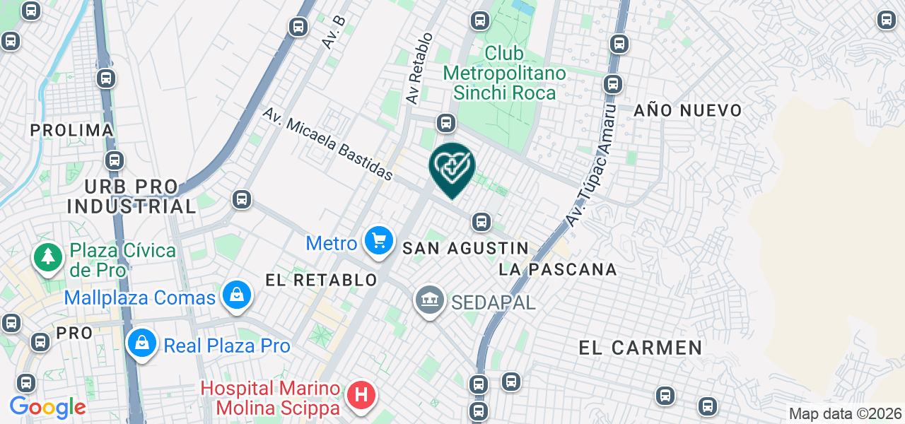 Mapa de Consultorio Odontologico Dr. Salcedo
