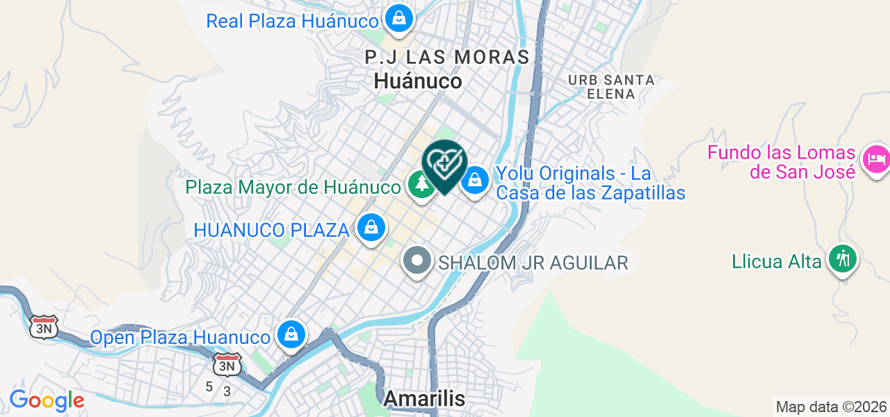 Mapa de Centro Medico Latino