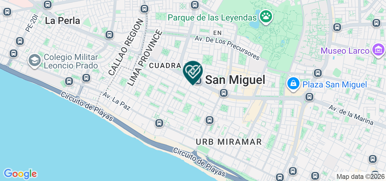 Mapa de Asociacion Pro Salud Seraphis