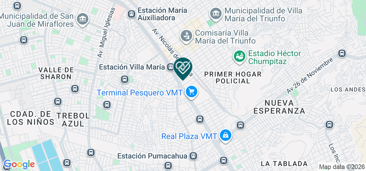 Mapa de Megadent