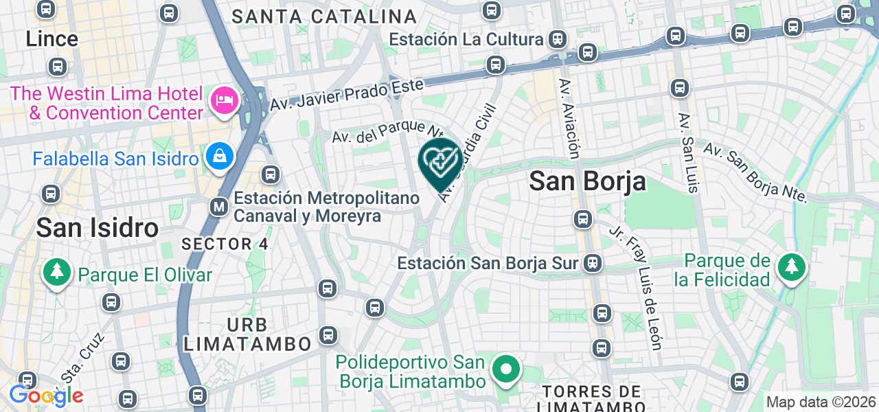 Mapa de Centro de Vacunacion de Laboratorios Roe