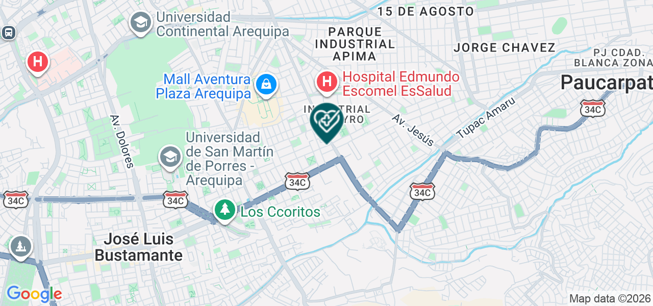 Mapa de Centro de Salud y Servicios Médicos Mágnum E.I.R.L.