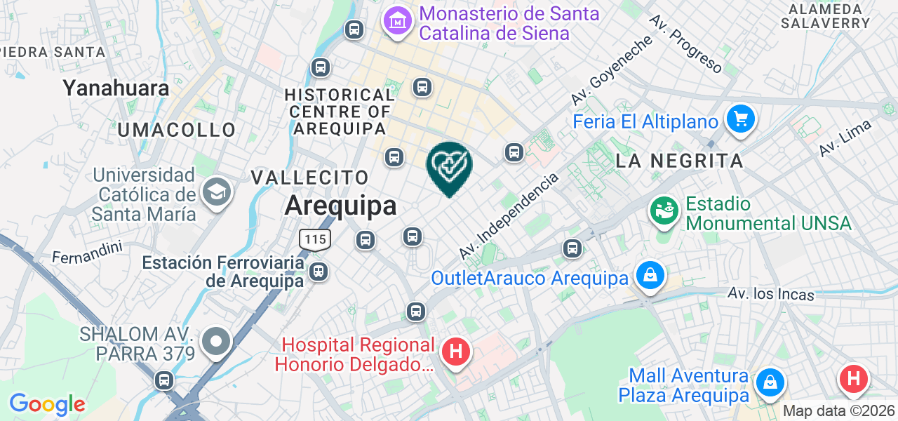 Mapa de Consultorio Odontologico J&l