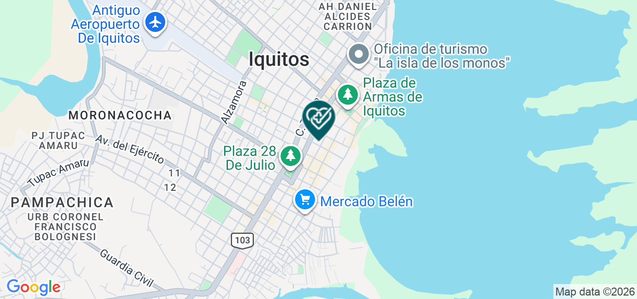 Mapa de Centro Medico Óptica Romero