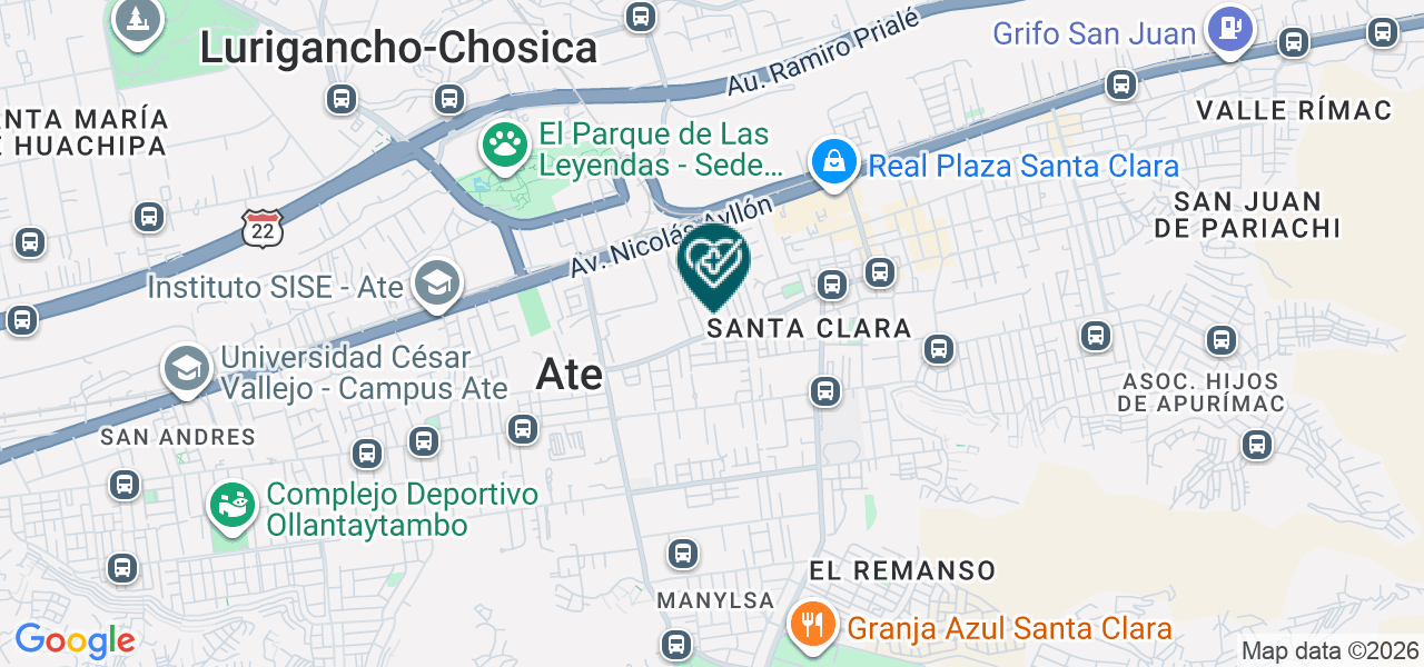 Mapa de Dental Odontodiza