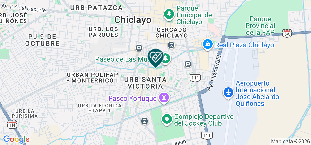 Mapa de Instituto Oftalmológico la Luz SAC