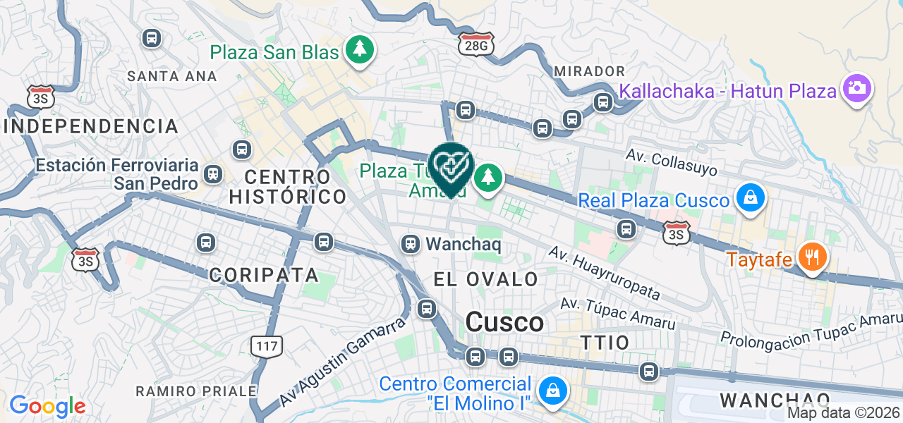 Mapa de Odonto Salud Cusco