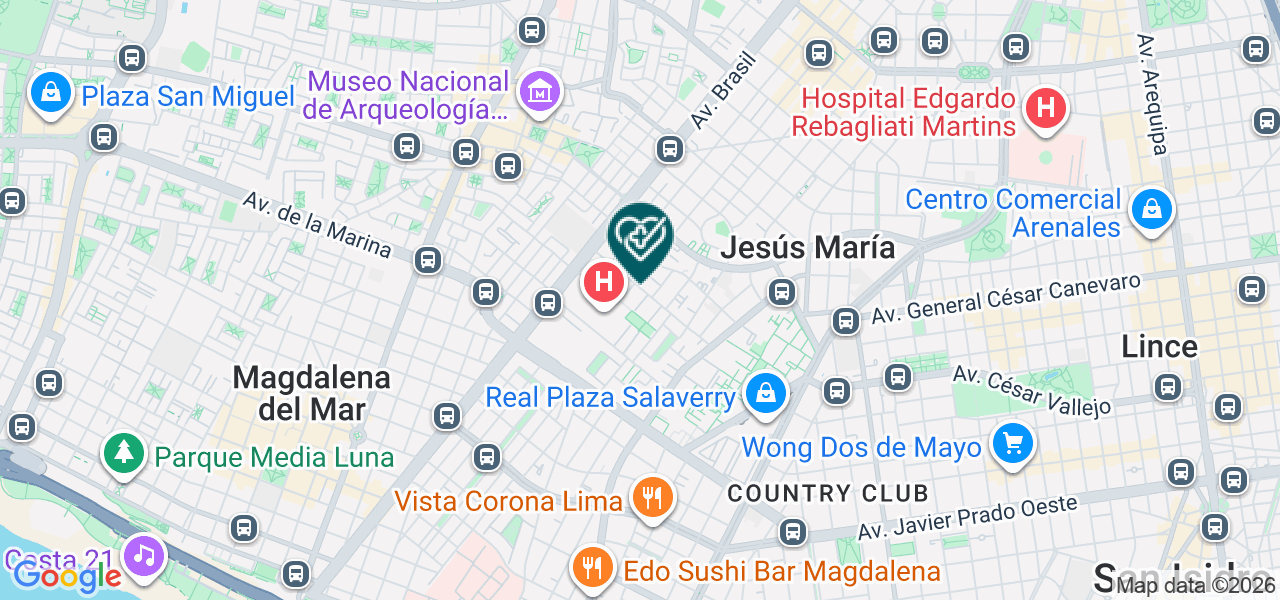 Mapa de Centro Comunitario de Apoyo a la Felicidad