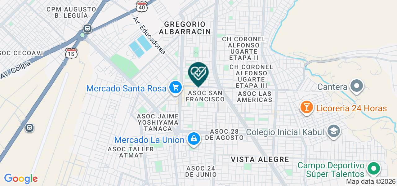 Mapa de Laboratorio Clinico Ochoa