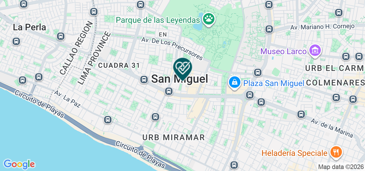 Mapa de Regenera Medicina Regenerativa y Estetica
