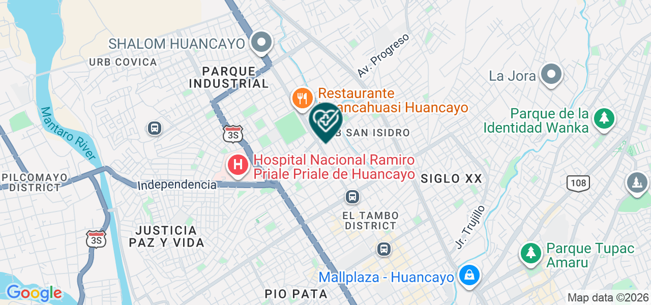 Mapa de Laboratorio Clinico Municipal el Tambo