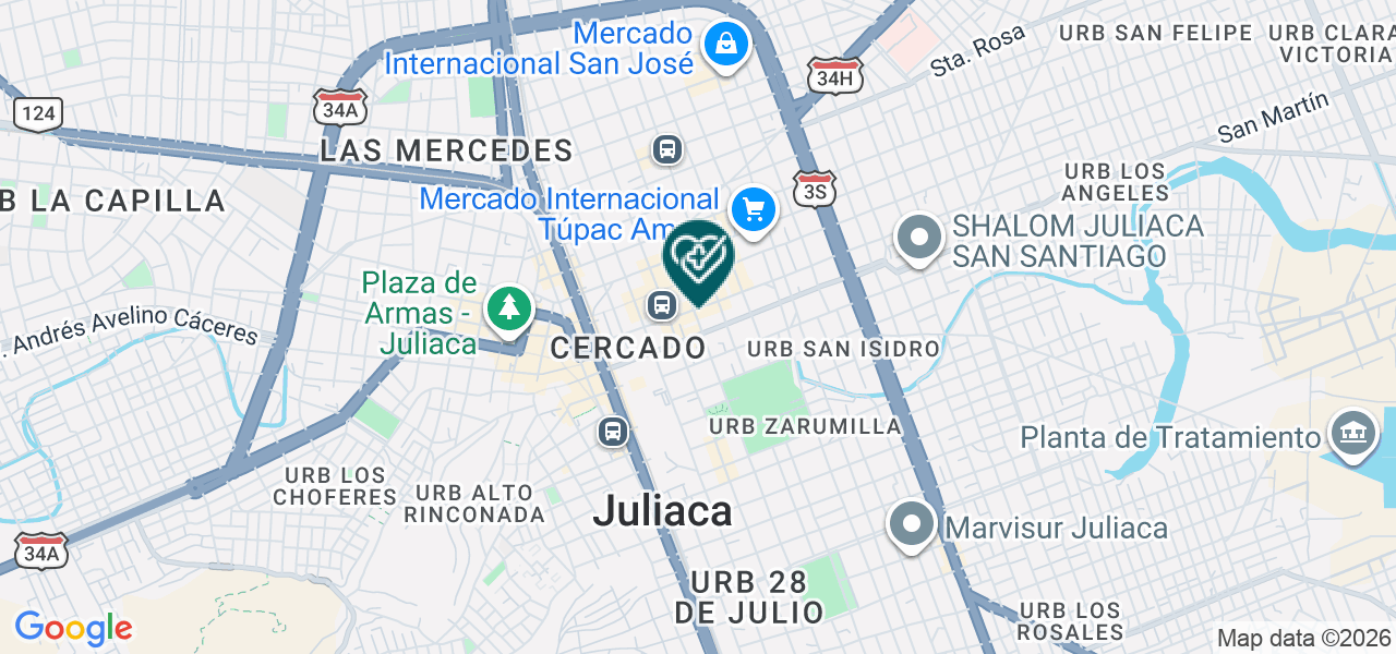 Mapa de Centro Medico del Valle