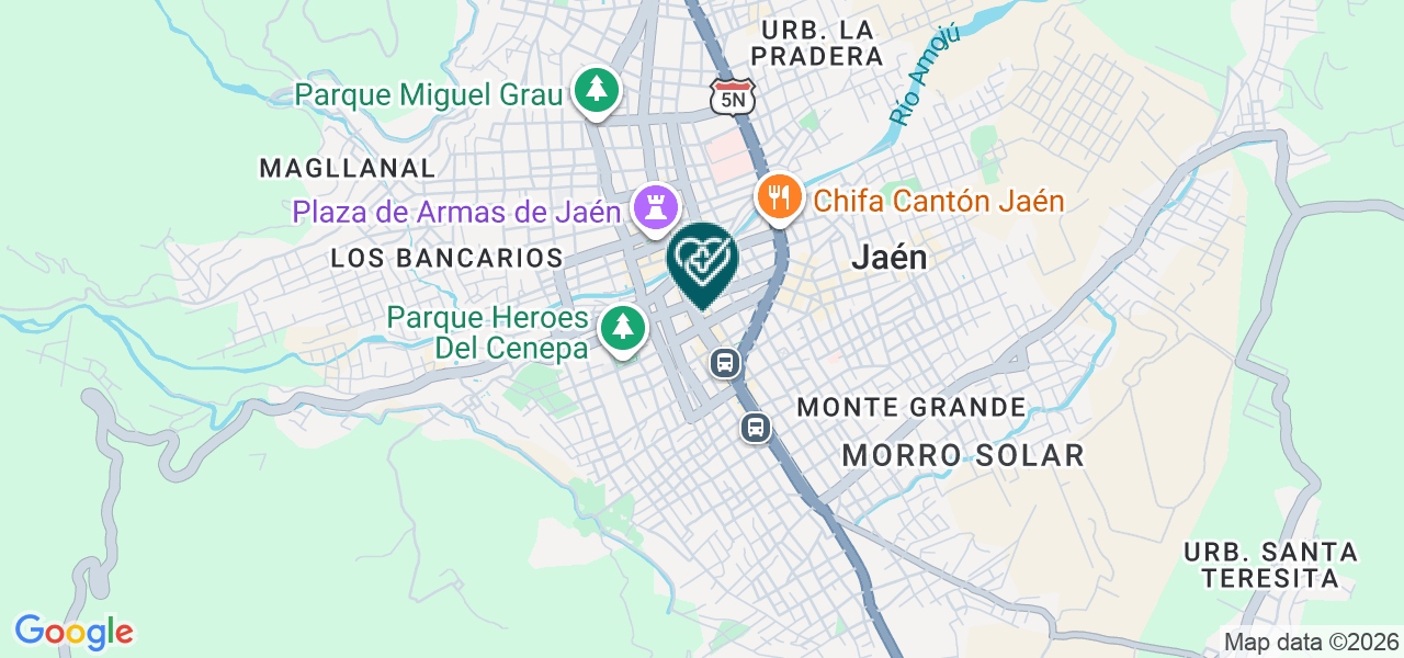 Mapa de Odontologia Especializada del Norte SAC