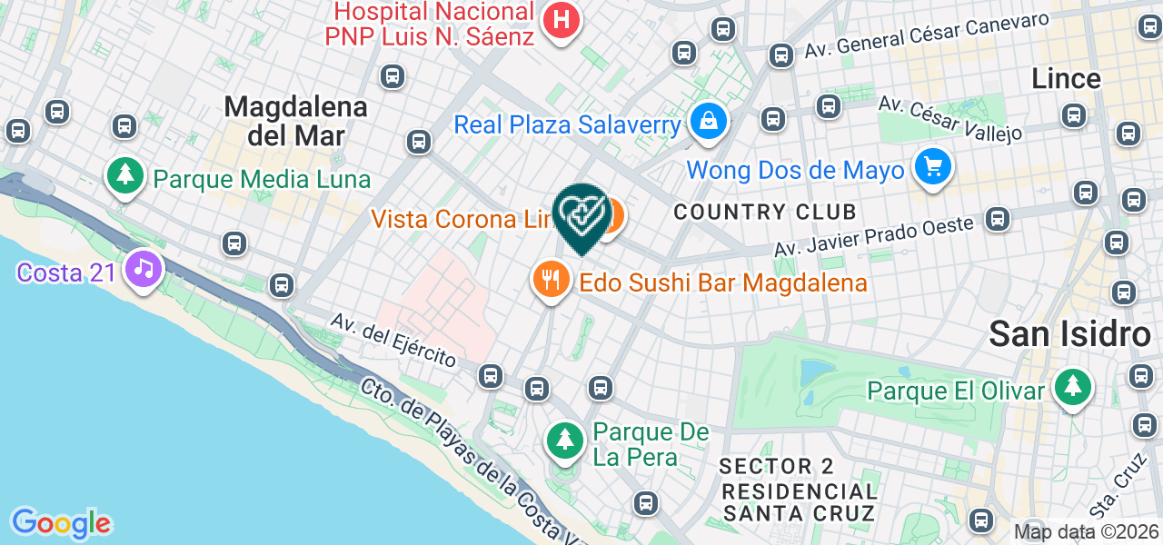 Mapa de Consultoria Odontologica SAC