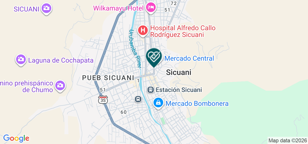 Mapa de Sicuani