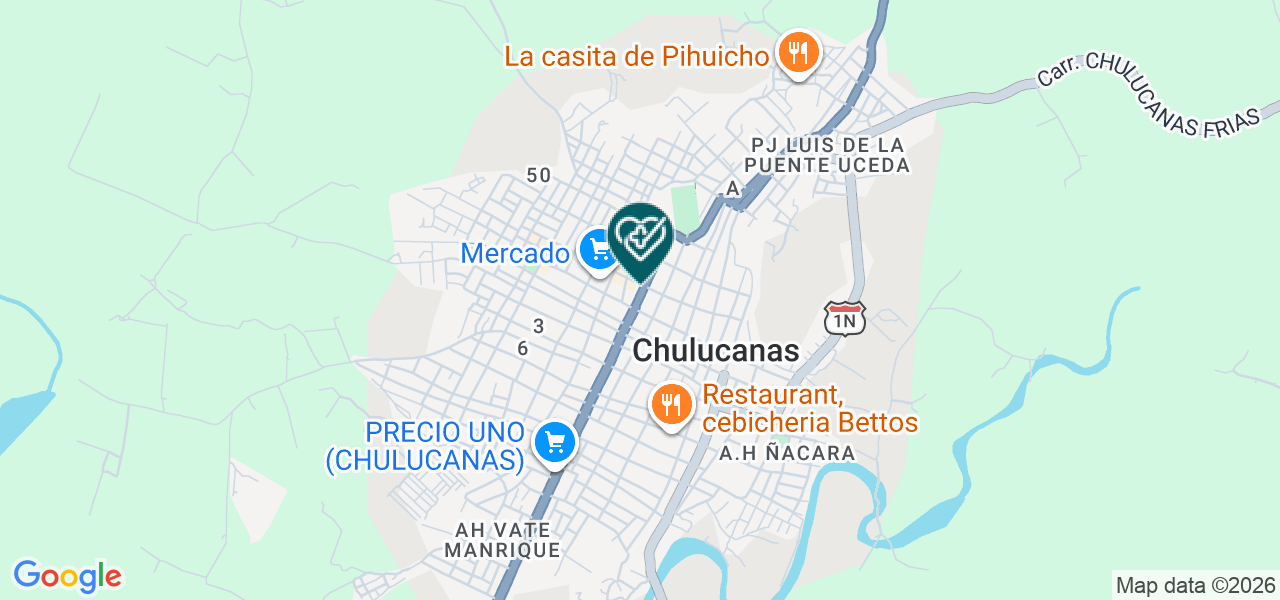 Mapa de Centro Medico Oncologico Juan Pablo Ii