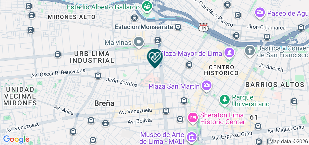 Mapa de Policlinico Arthrosalud