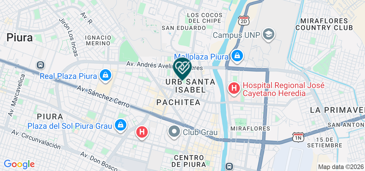 Mapa de Centro Médico Cruz de Motupe E.I.R.L