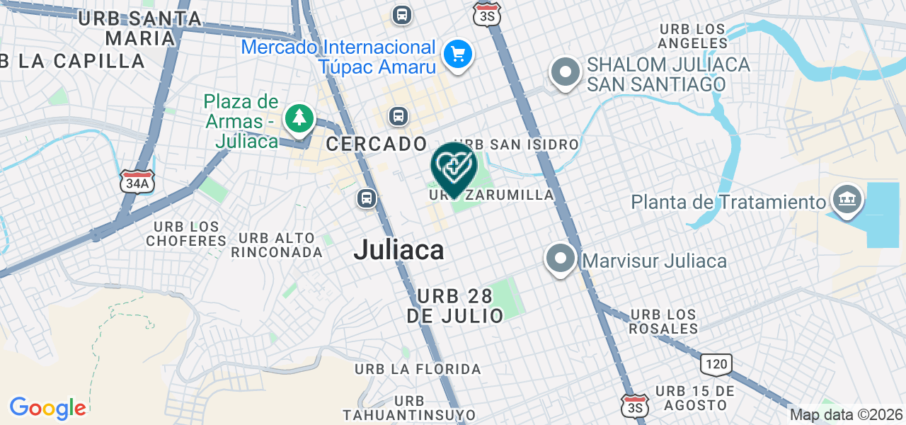 Mapa de Centro Medico Jove Andina S.R.L.