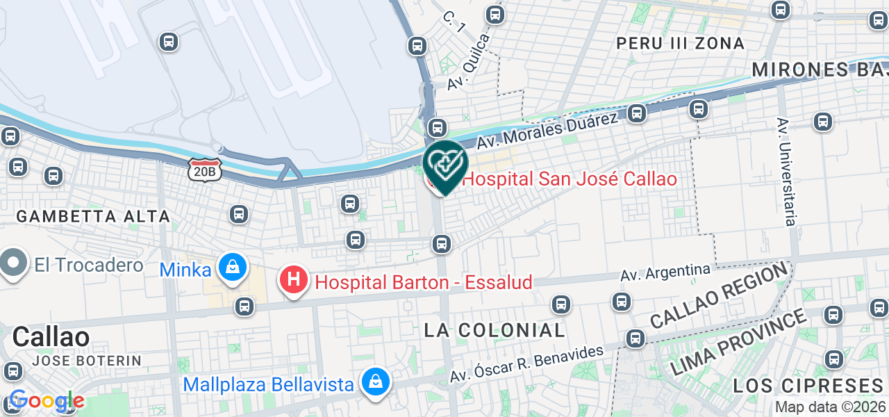 Mapa de Policlinico Yogo S.A.C.