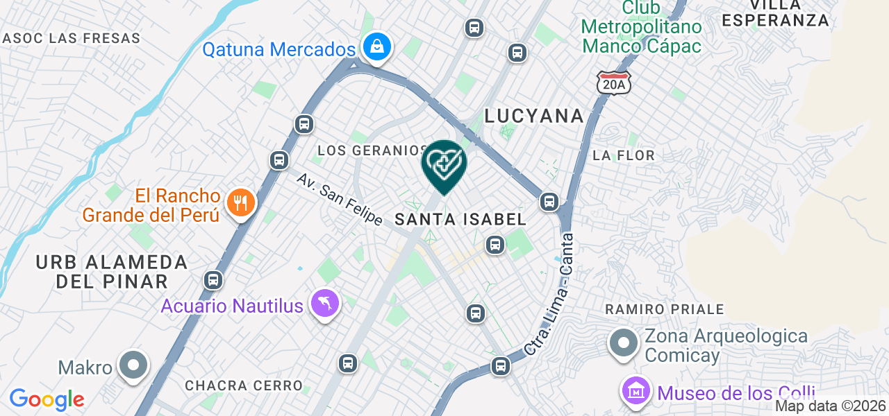 Mapa de Dental Light
