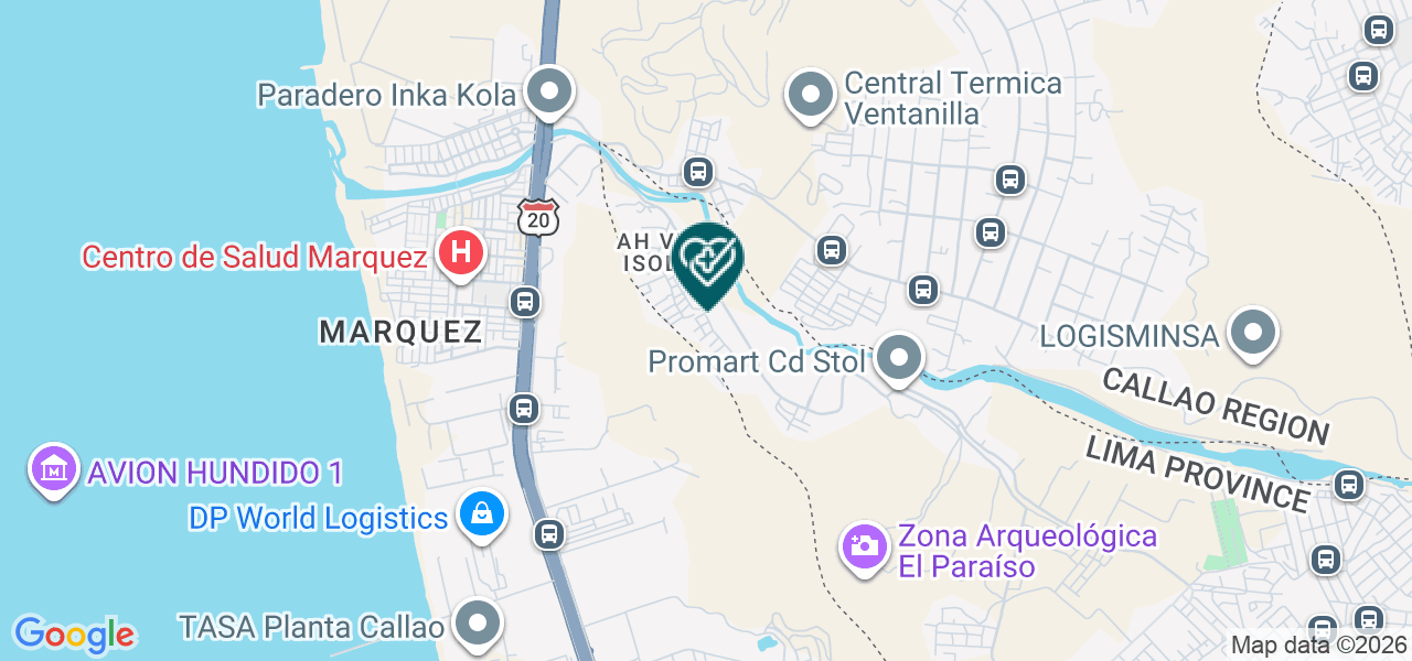 Mapa de Parroquia los Santos Arcangeles