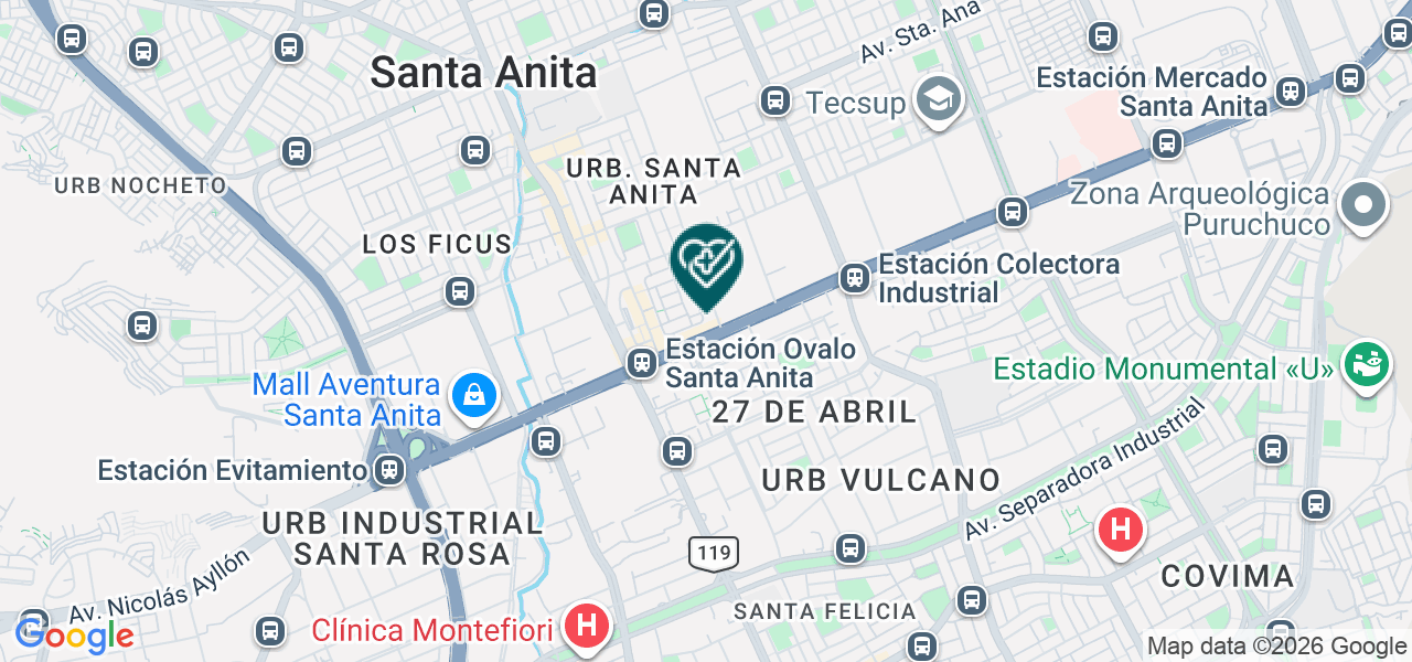 Mapa de Policlinico San Martin