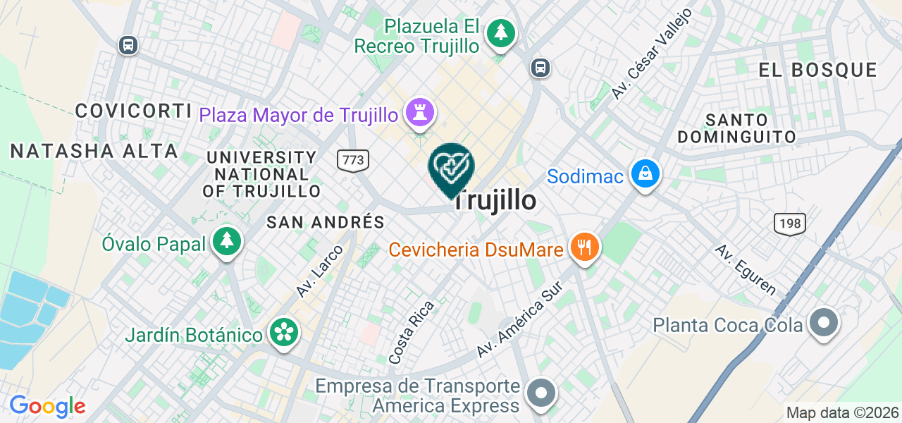 Mapa de Laboratorio de Anàlisis Clìnicos Rosario