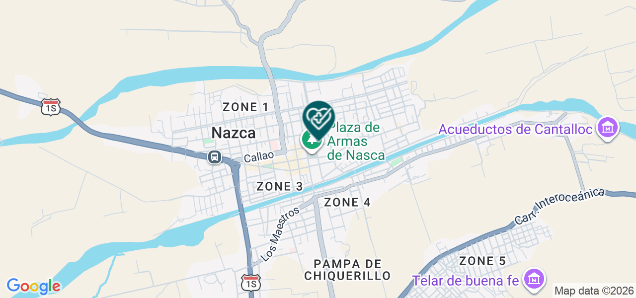 Mapa de Corazon de Jesus Nasca