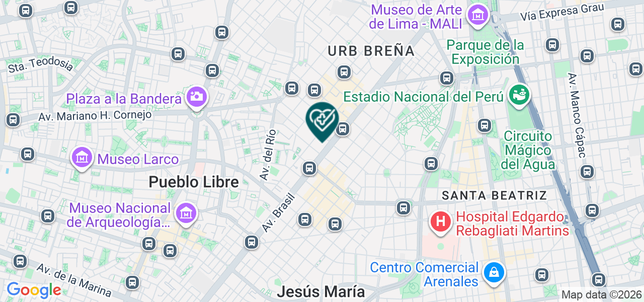 Mapa de Consultorio de Gastroenterologia
